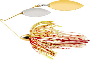 War eagle gold frame double willow spinnerbait 1/4 oz.